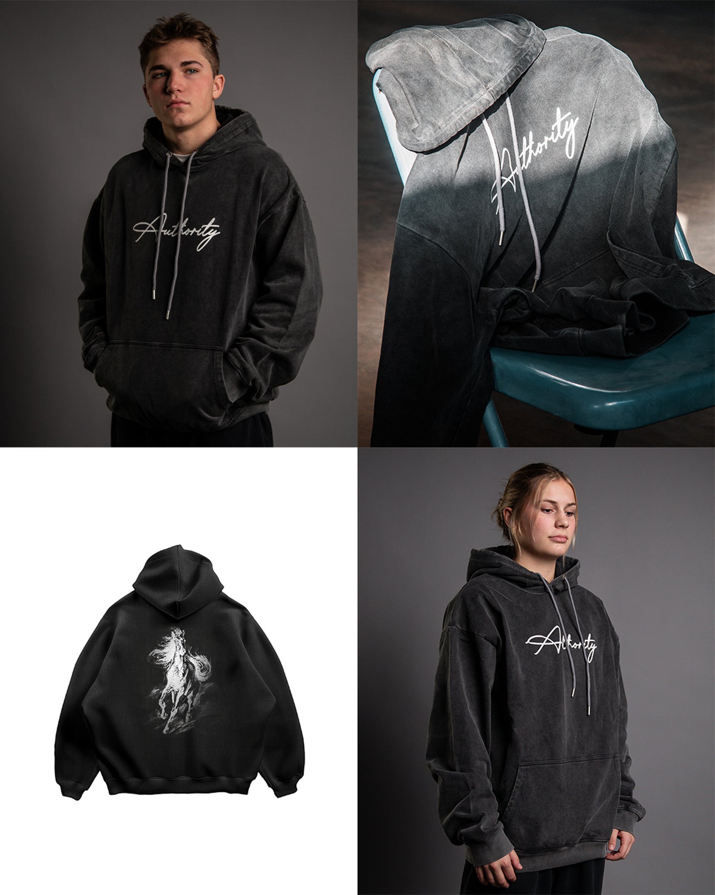 AUTHORITY BRUTE HOODIE (BLACK)